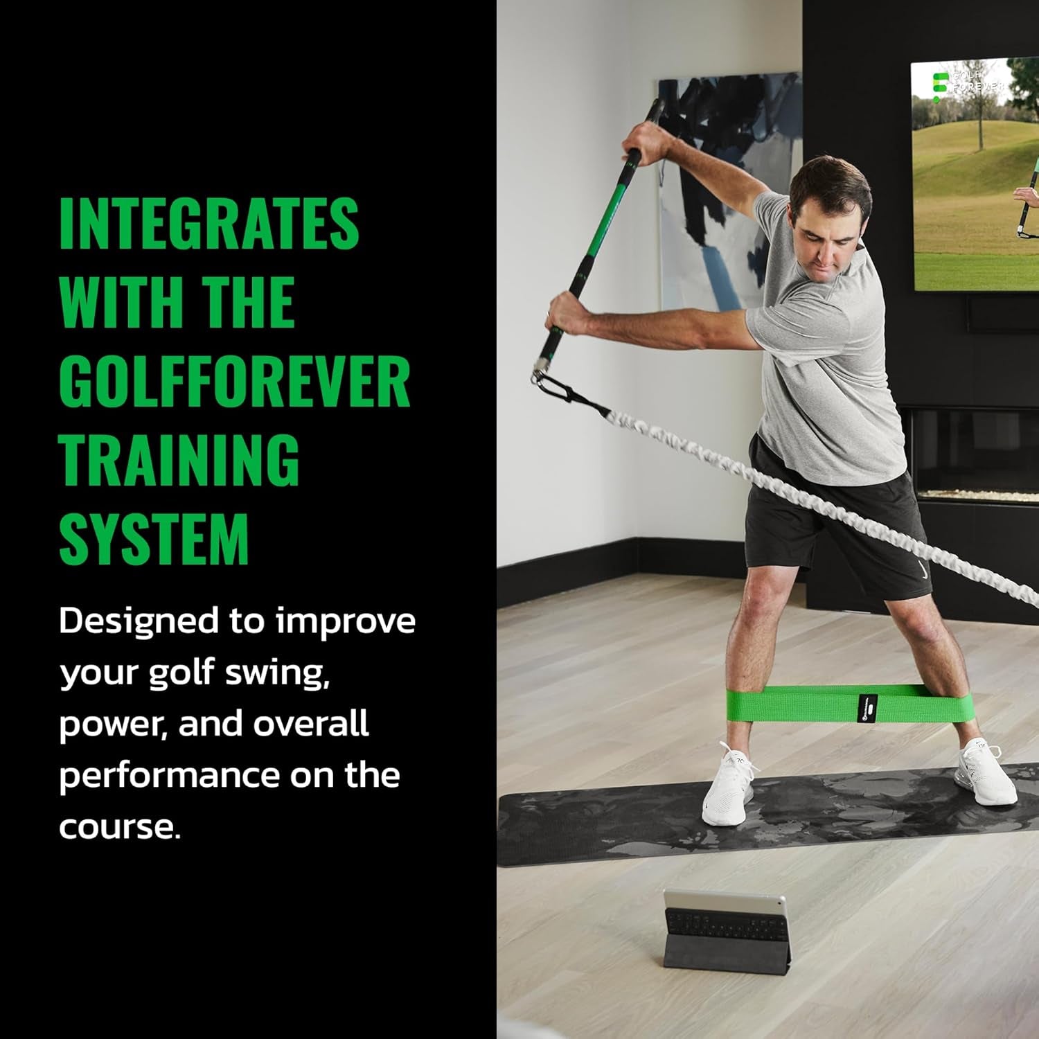 Mini Bands Proven by Golfer Scottie Scheffler | Golf Training Premium Fitness Bands | Premium Golf Training Aid to Improve Strength Flexibility & Swing Posture | 3 Resistance Levels | 3Pcs