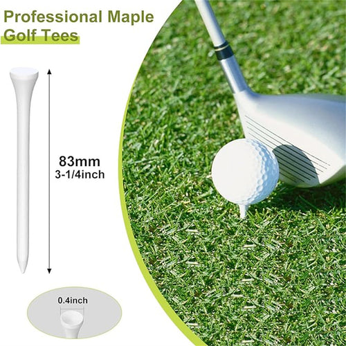 100/200/500X Wood Wooden Golf Tees 83Mm Golf Ball Tees Supplies Accessories AUS