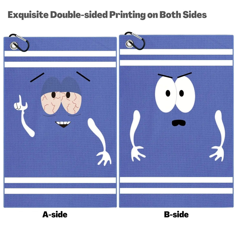 “Funny Microfiber Golf Towel Printed Premium Towel for Golf Bags Men & Women
