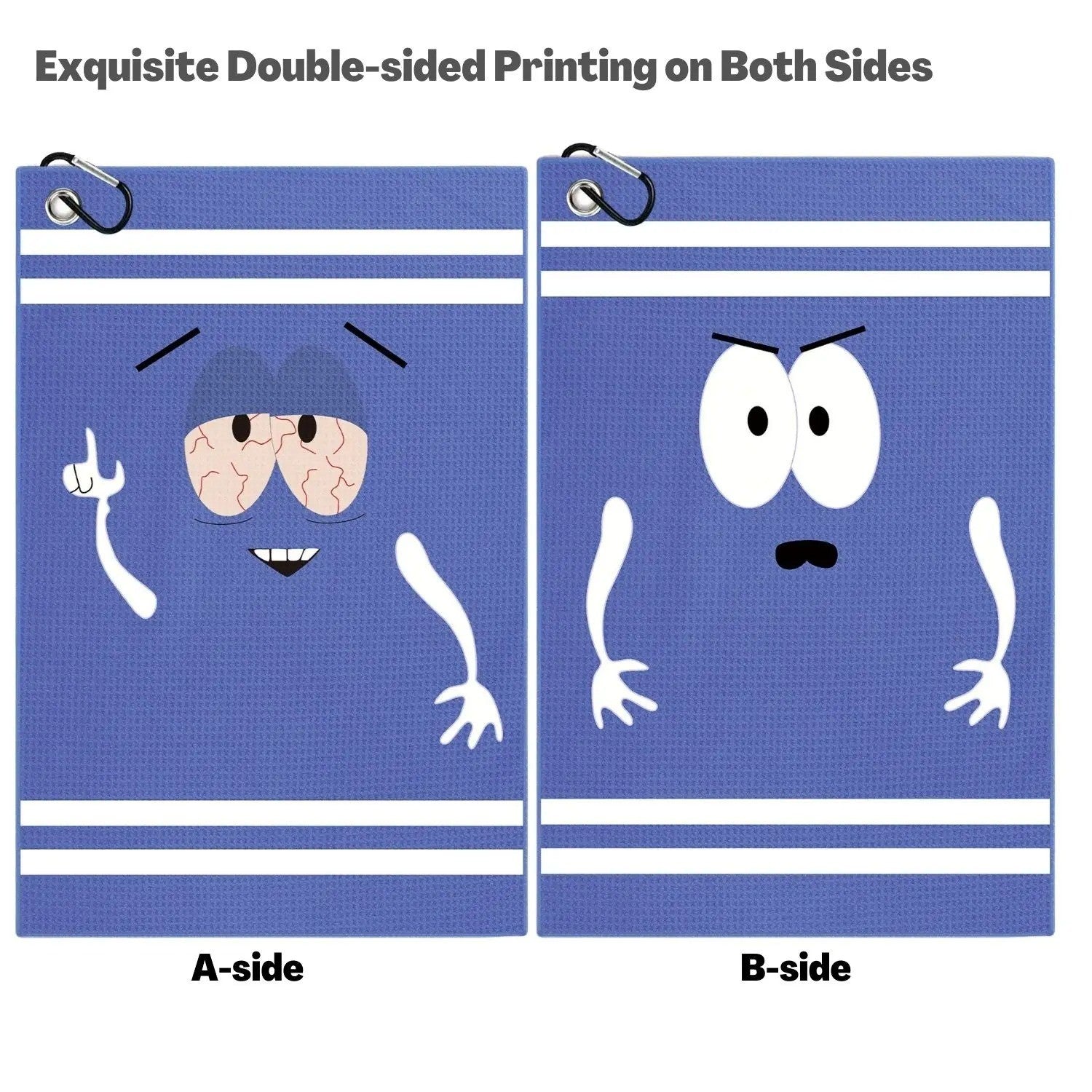 “Funny Microfiber Golf Towel Printed Premium Towel for Golf Bags Men & Women