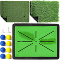 - Golf Mat - Golf Hitting Mat - Golf Mats Practice Outdoor Indoor Golf Training Mat - Golf Practice Mats Outdoor - Chipping Mat - Shows Swing Path - Golf Turf Mat 3-In-1 Impact Golf Mat