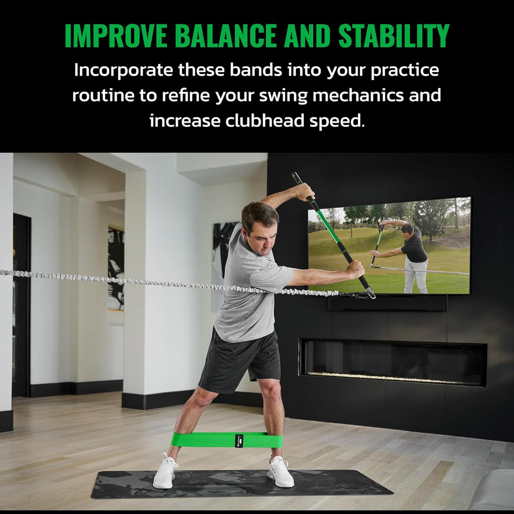 Mini Bands Proven by Golfer Scottie Scheffler | Golf Training Premium Fitness Bands | Premium Golf Training Aid to Improve Strength Flexibility & Swing Posture | 3 Resistance Levels | 3Pcs