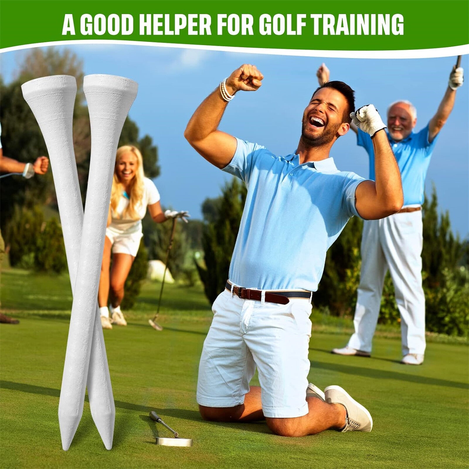 100/200/500X Wood Wooden Golf Tees 83Mm Golf Ball Tees Supplies Accessories AUS