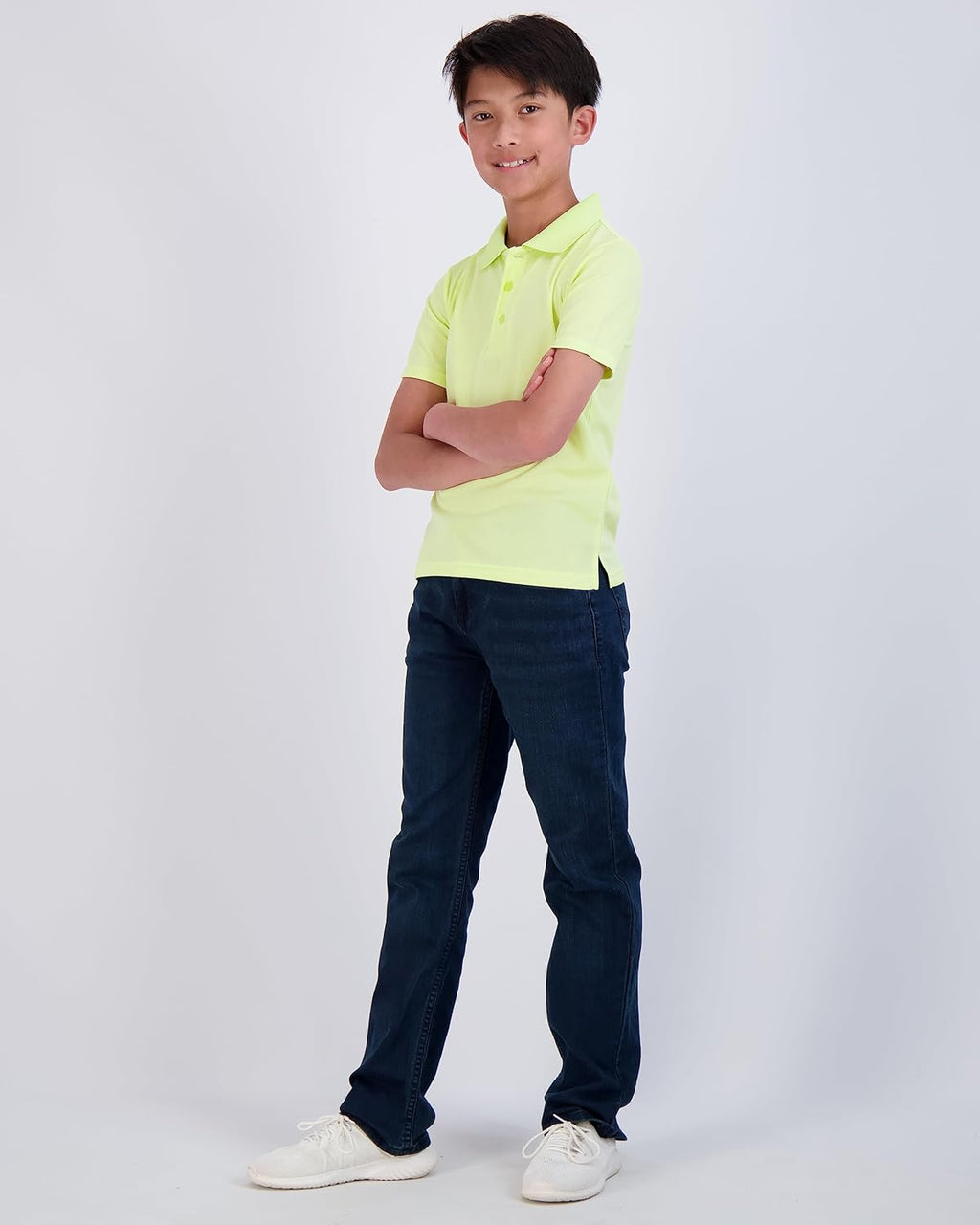 3 Pack: Boy'S Short Sleeve Polo Shirt - School Uniform Active Performance Golf (Ages 4-16)